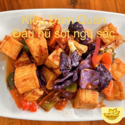 CHAY KIỀU ĐÀM DẬU HỦ SỐT NGŨ SẮC